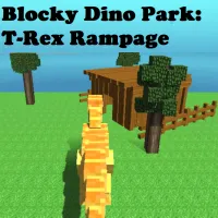 Blocky Dino Park: T-Rex Rampage