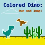 Colored Dino: Run and Jump!