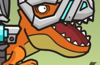 Play CyberDino: T-Rex vs. Robots now!
