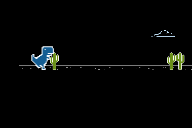 T-Rex Chrome Offline Game - Night Version