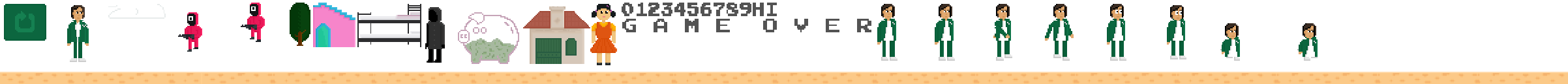 Dino Chrome Online Game Sprite 2